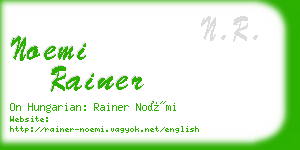 noemi rainer business card